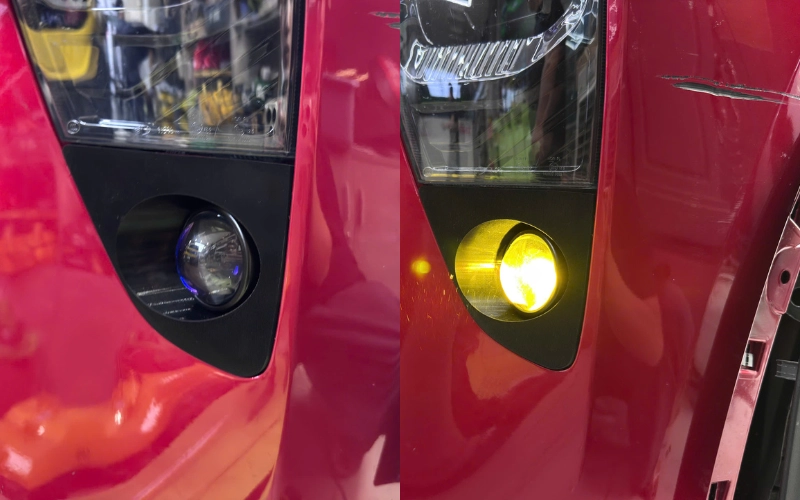 Nếu độ bi gầm chuẩn zin, sử dụng giắc cắm theo xe, không cắt nối dây điện và không can thiệp vào hệ thống điện trung tâm thì không ảnh hưởng đến chính sách bảo hành tổng thể của xe