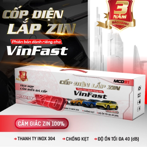 Độ cốp điện cho Vinfast Limo Green 1 chạm lắp zin 1