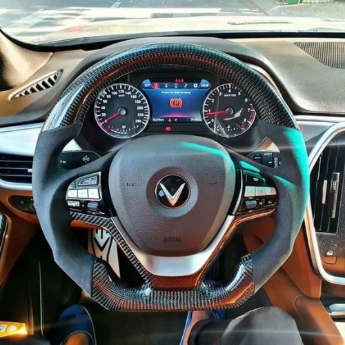 Lắp cụm phím điều khiển vô lăng Limo Green nhiều tiện ích 5