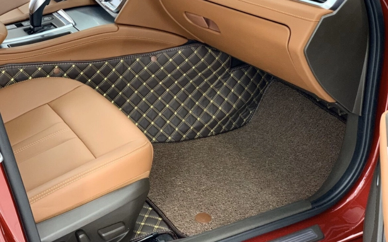 Thảm lót sàn 360 bao phủ toàn bộ các vị trí dễ bám bụi, không hở khe, không bị xê dịch