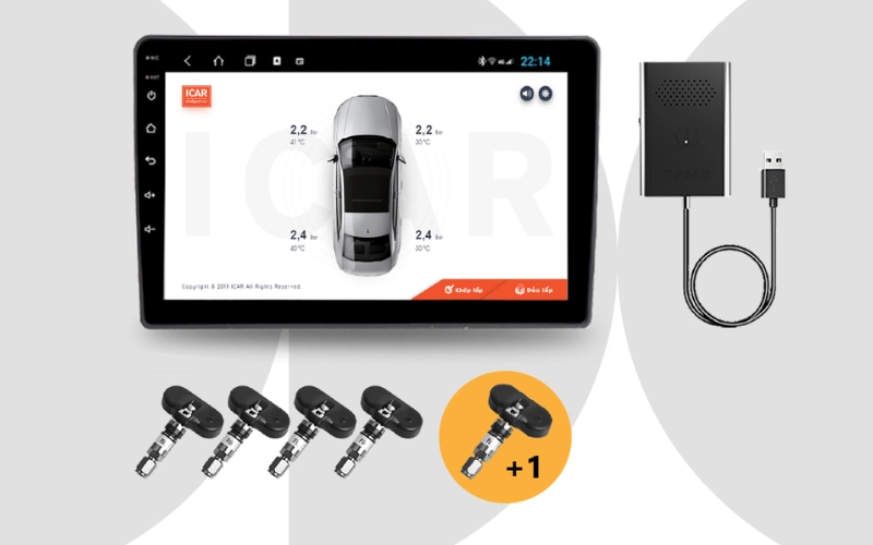 Cảm biến áp suất lốp Limo Green chính hãng, giá cực tốt 8 Cảm biến áp suất lốp ICAR Ellisafe ADI5