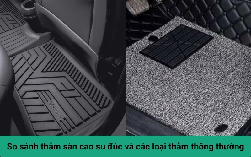 Sự khác biệt giữa thảm sàn cao su đúc Limo Green và các loại thảm simili, thảm nỉ thông thường
