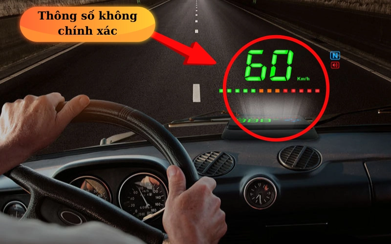 Thông tin hiển thị không chính xác hoặc bị nhiễu