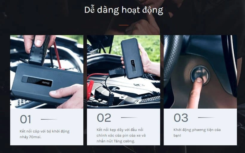 Bộ kích bình mini sử dụng rất dễ dàng cực tiện lợi 