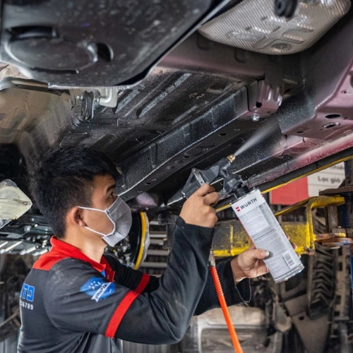 Phủ gầm VinFast Limo Green chống gỉ sét va đập 1