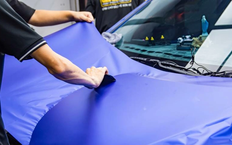 Quy trình wrap đổi màu VinFast Limo Green