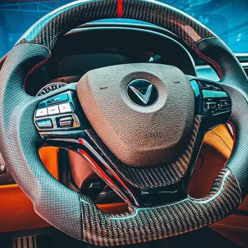 Bọc vô lăng Carbon VinFast Limo Green 7
