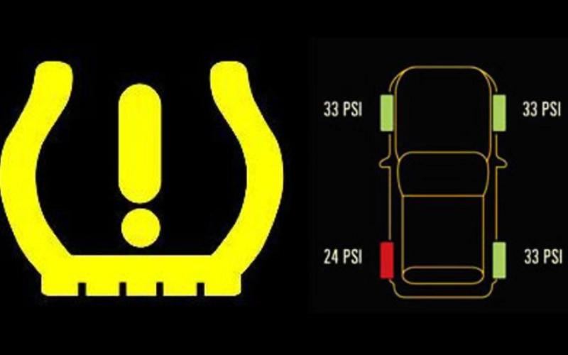 Cảm biến áp suất lốp xe Vinfast Limo Green có thể bị lỗi khiến đèn báo sáng liên tục hoặc hiển thị sai thông tin áp suất