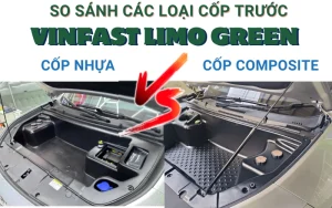 So sánh chi tiết cốp trước nhựa và composite cho Vinfast Limo Green