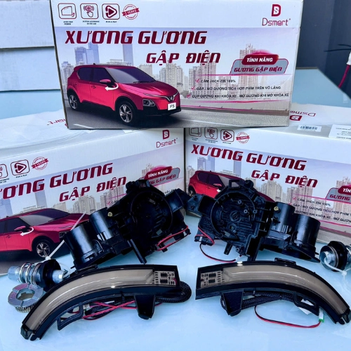 Gương gập điện kèm led xi nhan cho xe Vinfast Limo Green 4