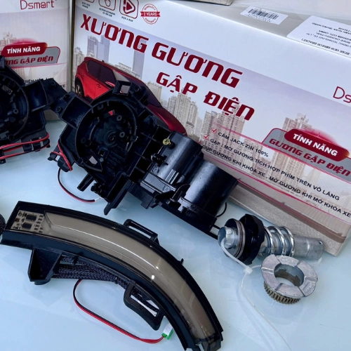 Gương gập điện kèm led xi nhan cho xe Vinfast Limo Green 5