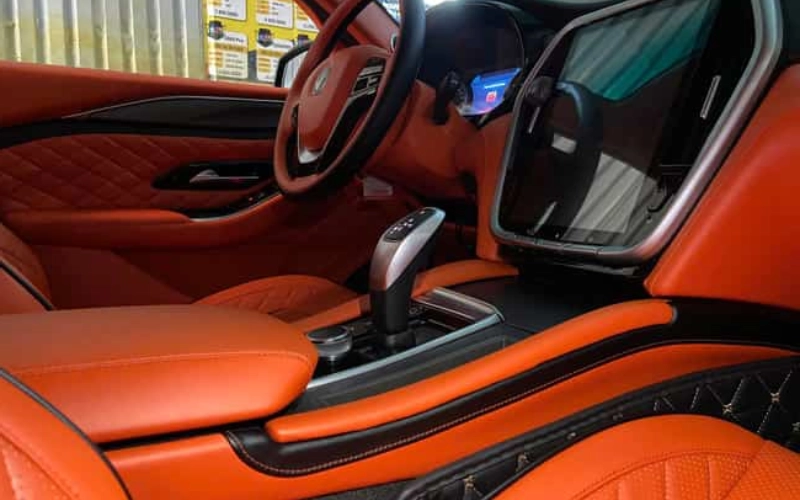 Sơn đổi màu nội thất cho Vinfast Limo Green