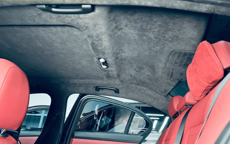 Bọc trần da sang trọng cho nội thất Vinfast Limo Green