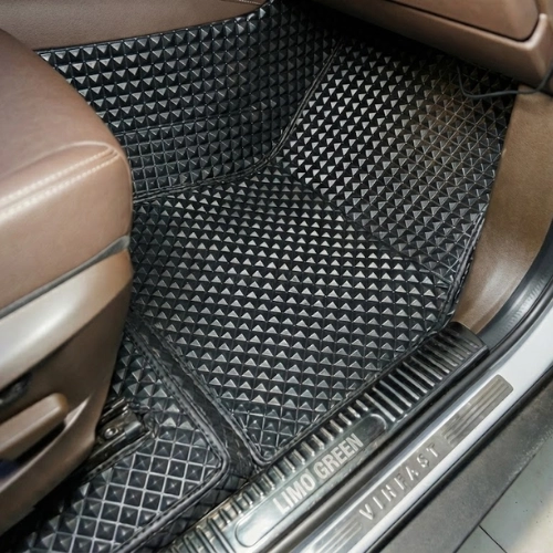 Trải sàn da kim cương xe Vinfast Limo Green giá ưu đãi 3