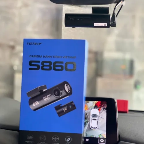 Camera hành trình VIETMAP S860 ghi trước, sau xe Limo Green 6