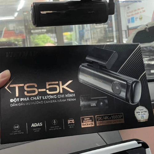 Camera hành trình VIETMAP TS-5K ghi hình 2 kênh sắc nét 6