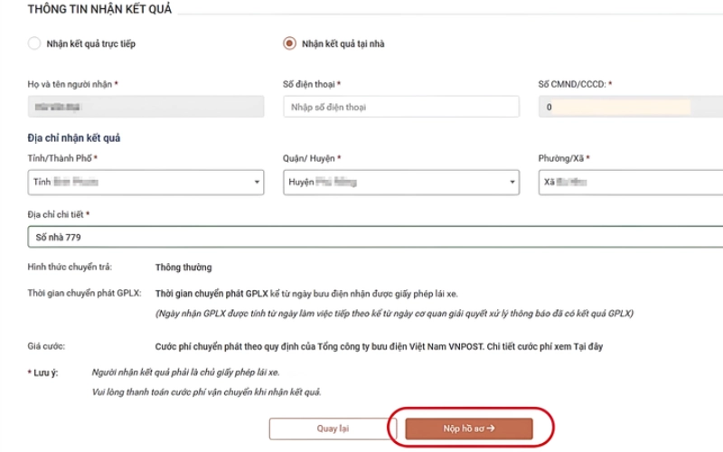 Tải lên hồ sơ cá nhân