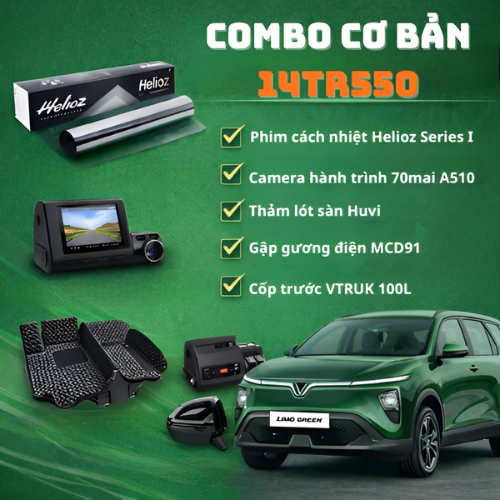Combo độ xe Vinfast Limo Green chính hãng 1