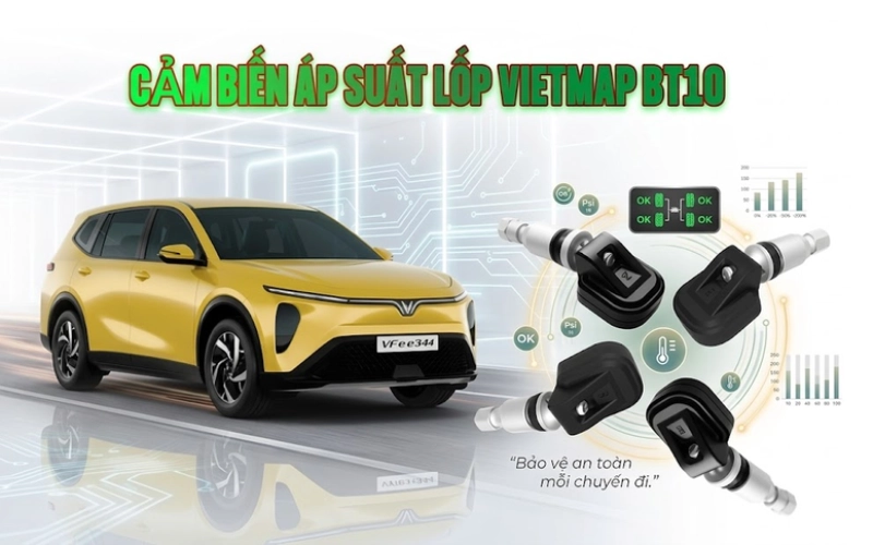 Cảm biến áp suất lốp Vietmap BT10 cho Limo Green