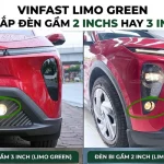 Vinfast Limo Green nên lắp đèn gầm 2 inchs hay 3 inchs tùy thuộc vào nhu cầu sử dụng thực tế của mỗi người