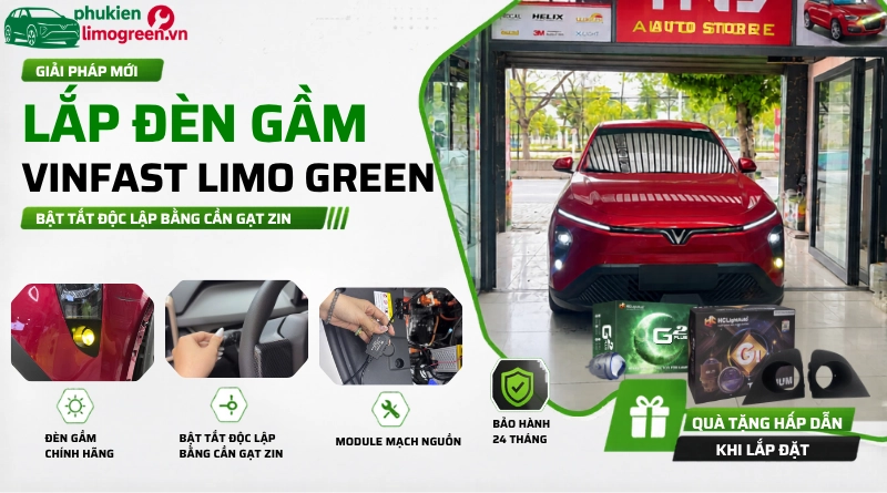 Lắp đèn gầm bật tắt độc lập trên cần gạt zin